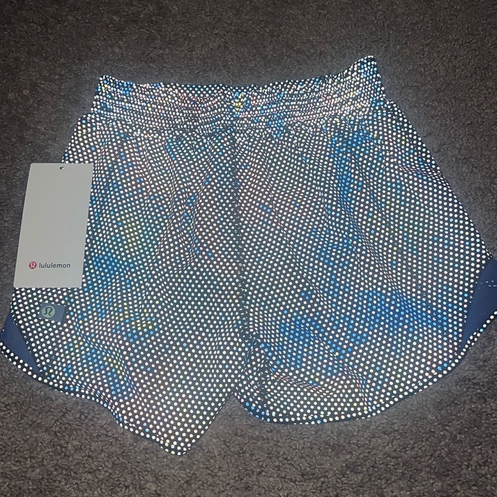Lululemon Hot High Rise Short 4” Lined Limited Edition Reflective Shorts